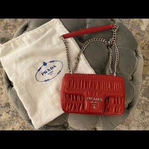 Red Authentic Prada crossbody